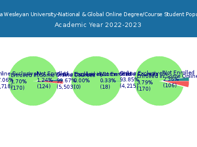 Indiana Wesleyan University-National & Global 2023 Online Student Population chart