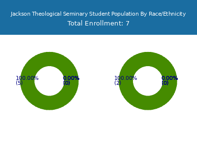 Jackson Theological Seminary 2025 Student Population by Gender and Race chart