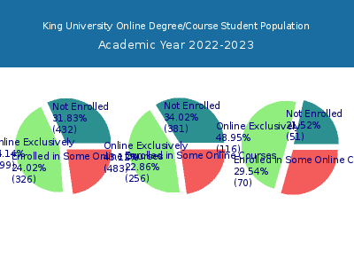 King University 2023 Online Student Population chart