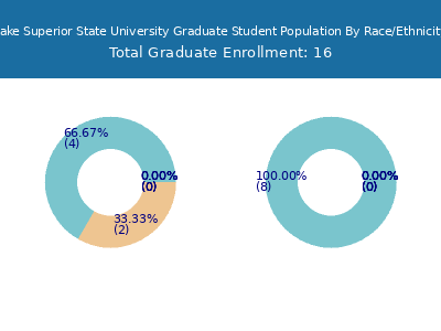 Lake Superior State University 2025 Graduate Enrollment by Gender and Race chart