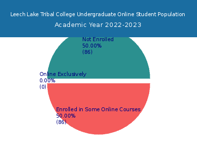 Leech Lake Tribal College 2023 Online Student Population chart