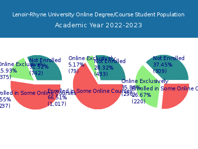 Lenoir-Rhyne University 2023 Online Student Population chart
