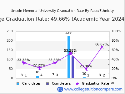 Lincoln Memorial University graduation rate by race