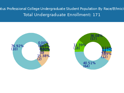 Lotus Professional College 2025 Undergraduate Enrollment by Gender and Race chart