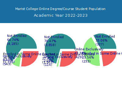 Marist College 2023 Online Student Population chart