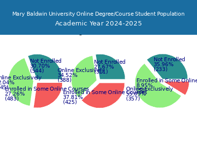 Mary Baldwin University 2025 Online Student Population chart