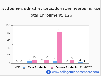 Miller-Motte College-Berks Technical Institute-Lewisburg 2025 Student Population by Gender and Race chart