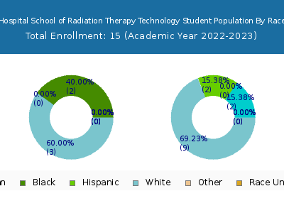 Memorial Hospital School of Radiation Therapy Technology 2023 Student Population by Gender and Race chart