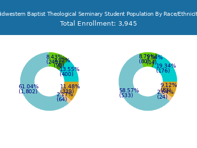 Midwestern Baptist Theological Seminary 2025 Student Population by Gender and Race chart
