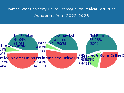 Morgan State University 2023 Online Student Population chart