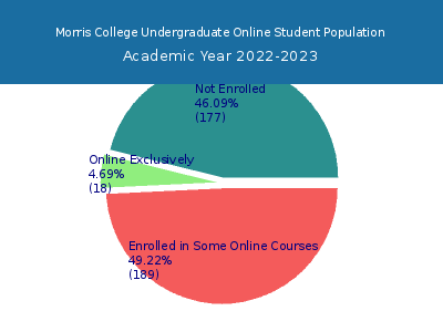 Morris College 2023 Online Student Population chart