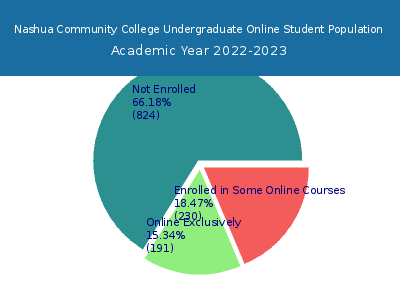 Nashua Community College 2023 Online Student Population chart