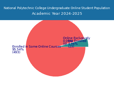 National Polytechnic College 2025 Online Student Population chart
