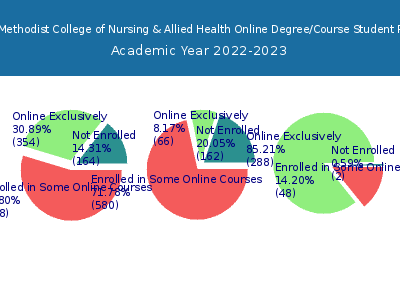 Nebraska Methodist College of Nursing & Allied Health 2023 Online Student Population chart