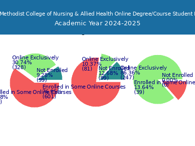 Nebraska Methodist College of Nursing & Allied Health 2025 Online Student Population chart