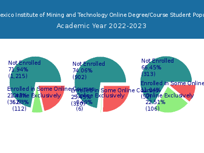 New Mexico Institute of Mining and Technology 2023 Online Student Population chart