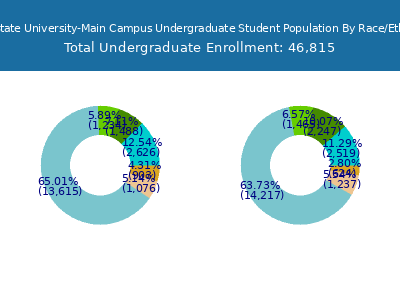 Ohio State University-Main Campus 2025 Undergraduate Enrollment by Gender and Race chart