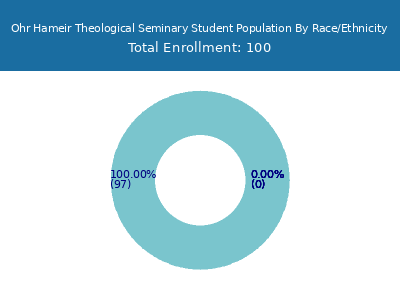 Ohr Hameir Theological Seminary 2025 Student Population by Gender and Race chart