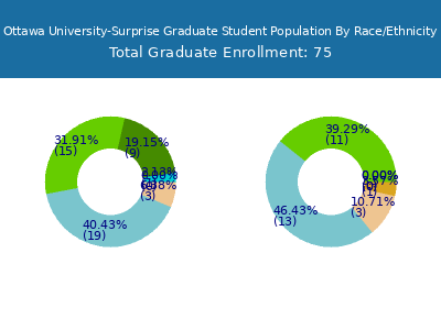 Ottawa University-Surprise 2025 Graduate Enrollment by Gender and Race chart