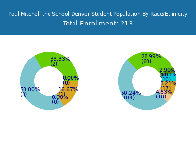 Paul Mitchell the School-Denver 2025 Student Population by Gender and Race chart