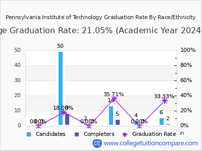 Pennsylvania Institute of Technology graduation rate by race