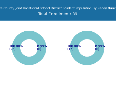 Pike County Joint Vocational School District 2025 Student Population by Gender and Race chart