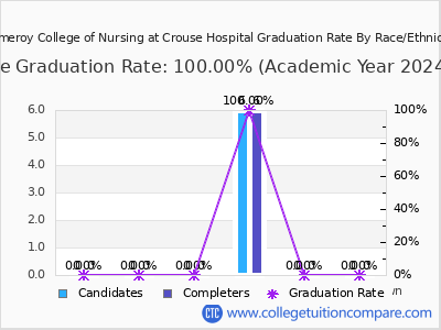 Pomeroy College of Nursing at Crouse Hospital graduation rate by race