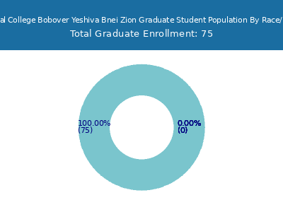 Rabbinical College Bobover Yeshiva Bnei Zion 2025 Graduate Enrollment by Gender and Race chart