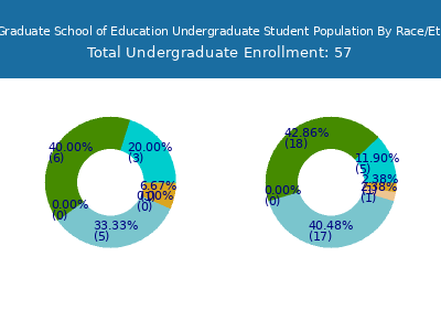 Relay Graduate School of Education 2025 Undergraduate Enrollment by Gender and Race chart