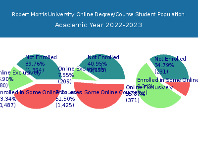 Robert Morris University 2023 Online Student Population chart