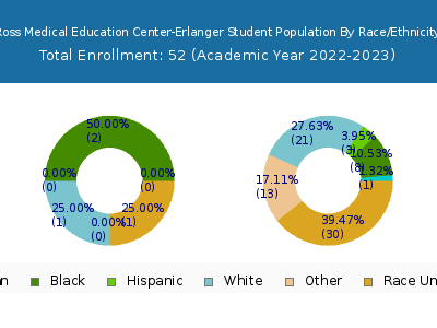 Ross Medical Education Center-Erlanger 2023 Student Population by Gender and Race chart