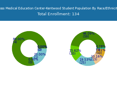 Ross Medical Education Center-Kentwood 2025 Student Population by Gender and Race chart