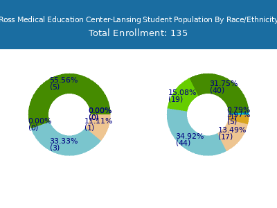Ross Medical Education Center-Lansing 2025 Student Population by Gender and Race chart