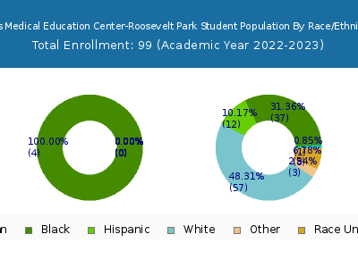 Ross Medical Education Center-Roosevelt Park 2023 Student Population by Gender and Race chart