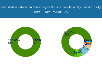 Ross Medical Education Center-Taylor 2025 Student Population by Gender and Race chart