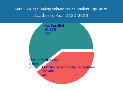 SABER College 2023 Online Student Population chart