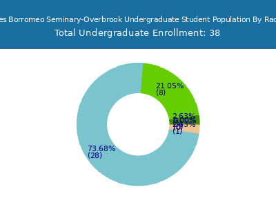 Saint Charles Borromeo Seminary-Overbrook 2025 Undergraduate Enrollment by Gender and Race chart