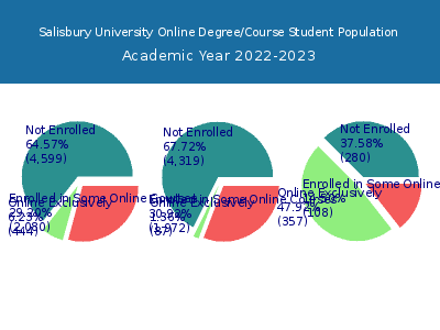Salisbury University 2023 Online Student Population chart