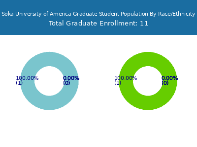Soka University of America 2025 Graduate Enrollment by Gender and Race chart