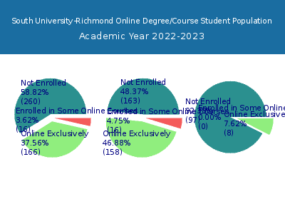 South University-Richmond 2023 Online Student Population chart