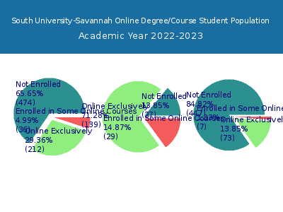 South University-Savannah 2023 Online Student Population chart