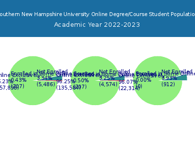 Southern New Hampshire University 2023 Online Student Population chart