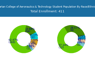 Spartan College of Aeronautics & Technology 2025 Student Population by Gender and Race chart