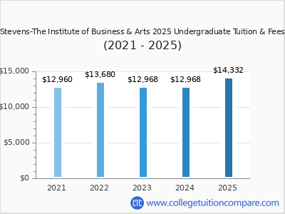 Stevens-The Institute of Business & Arts 2025 undergraduate tuition chart