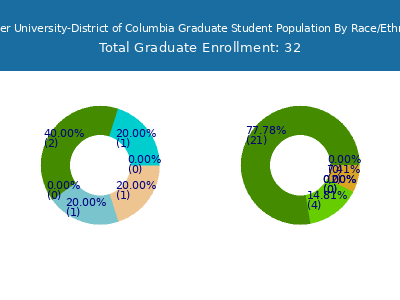 Strayer University-District of Columbia 2025 Graduate Enrollment by Gender and Race chart