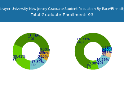 Strayer University-New Jersey 2025 Graduate Enrollment by Gender and Race chart