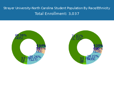 Strayer University-North Carolina 2025 Student Population by Gender and Race chart