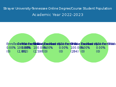Strayer University-Tennessee 2023 Online Student Population chart