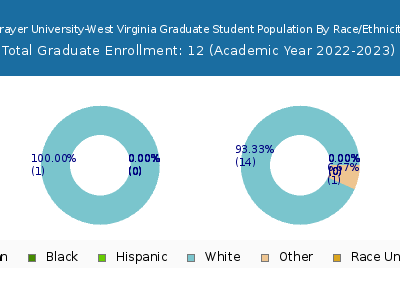 Strayer University-West Virginia 2023 Graduate Enrollment by Gender and Race chart