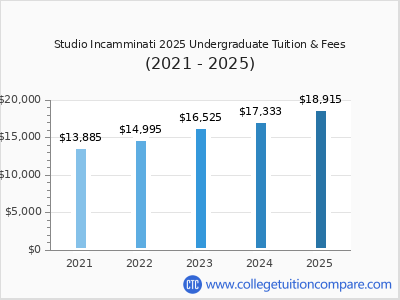 Studio Incamminati 2025 undergraduate tuition chart